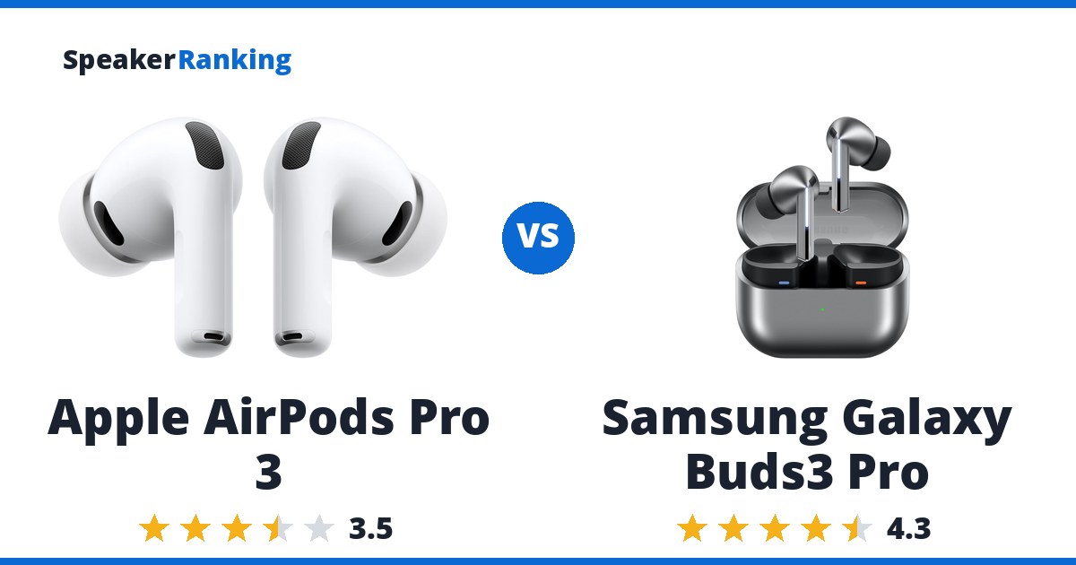 Apple AirPods Pro 3 vs Samsung Galaxy Buds3 Pro