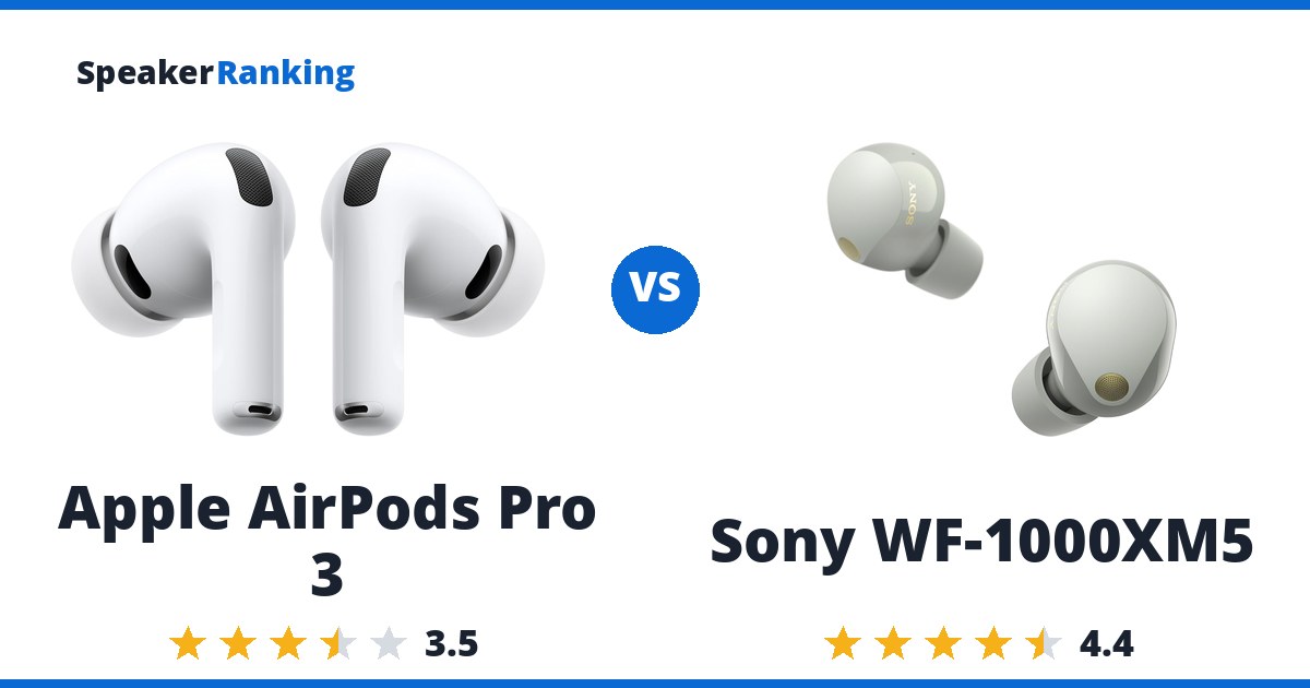 Apple AirPods Pro 3 vs Sony WF-1000XM5
