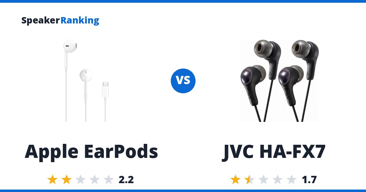 Apple EarPods vs JVC HA-FX7