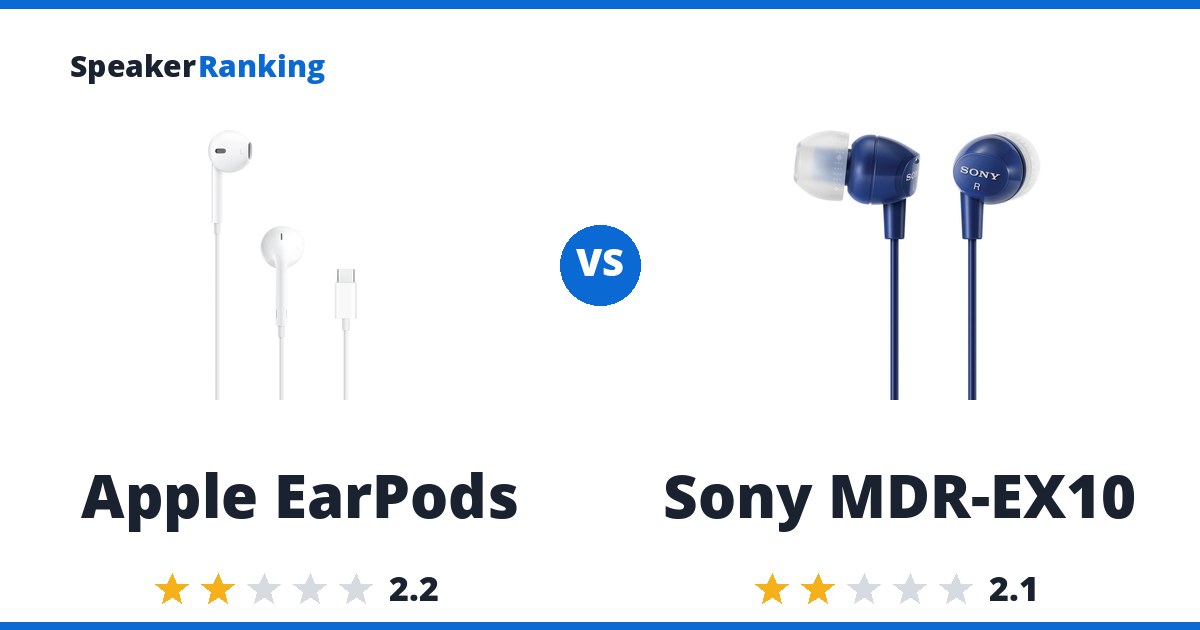 Apple EarPods vs Sony MDR-EX10