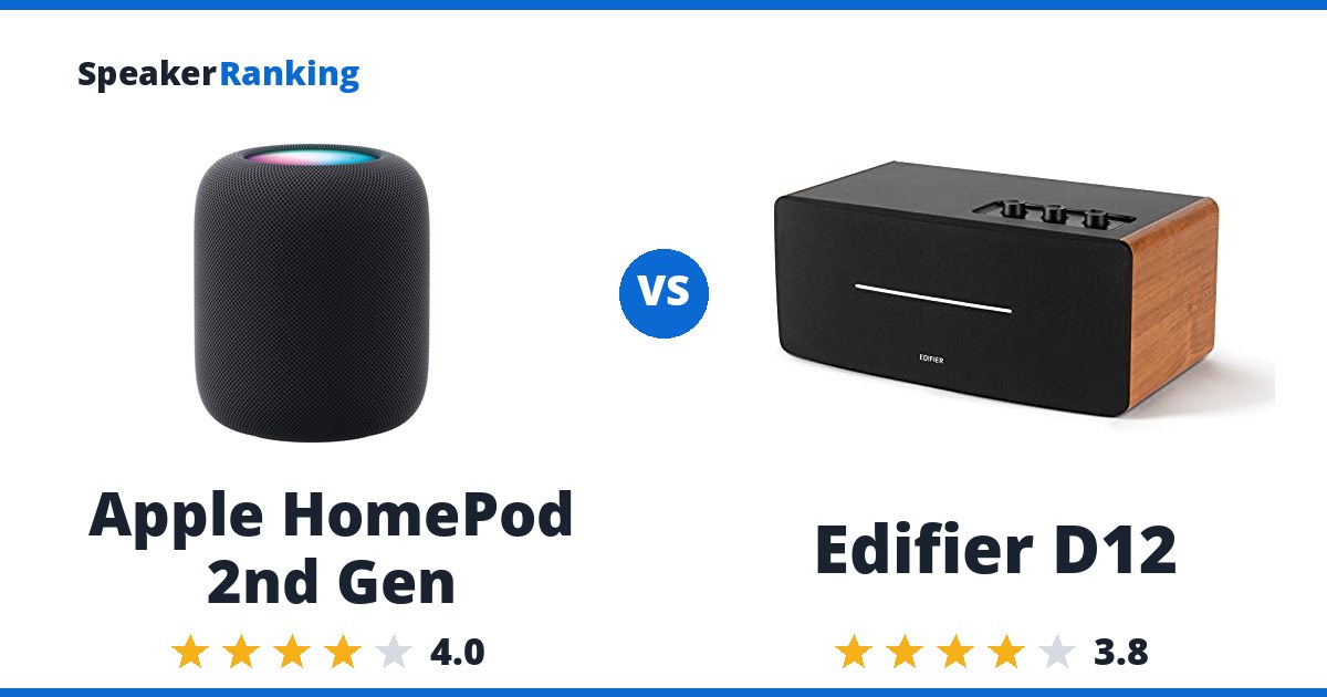 Apple HomePod 2nd Gen vs Edifier D12