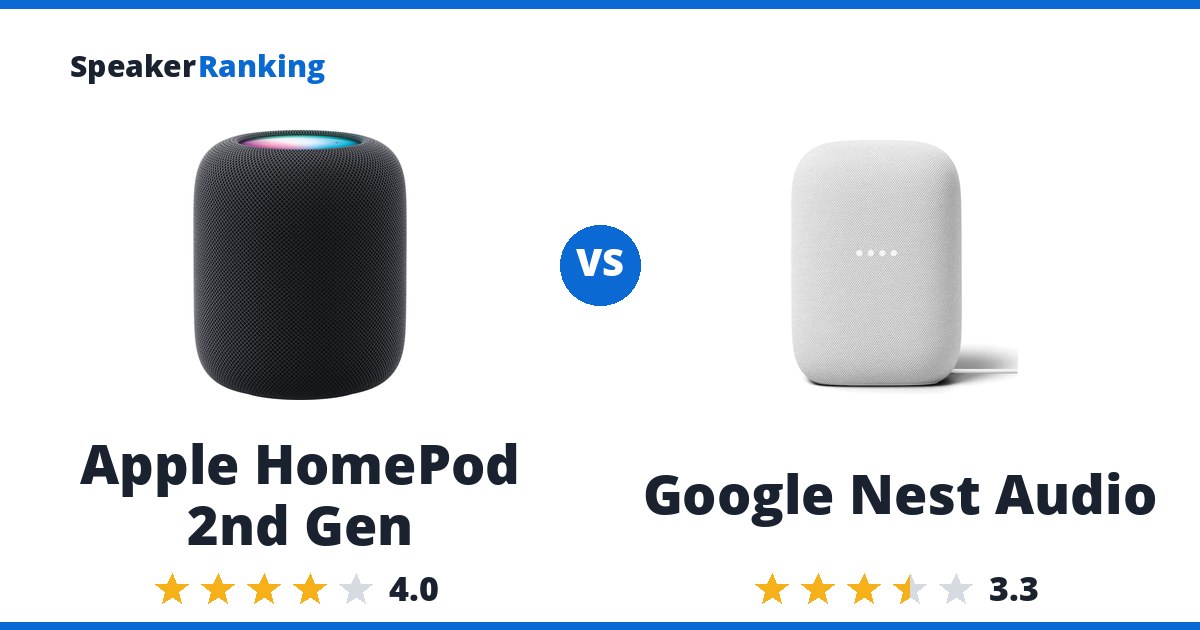 Apple HomePod 2nd Gen vs Google Nest Audio