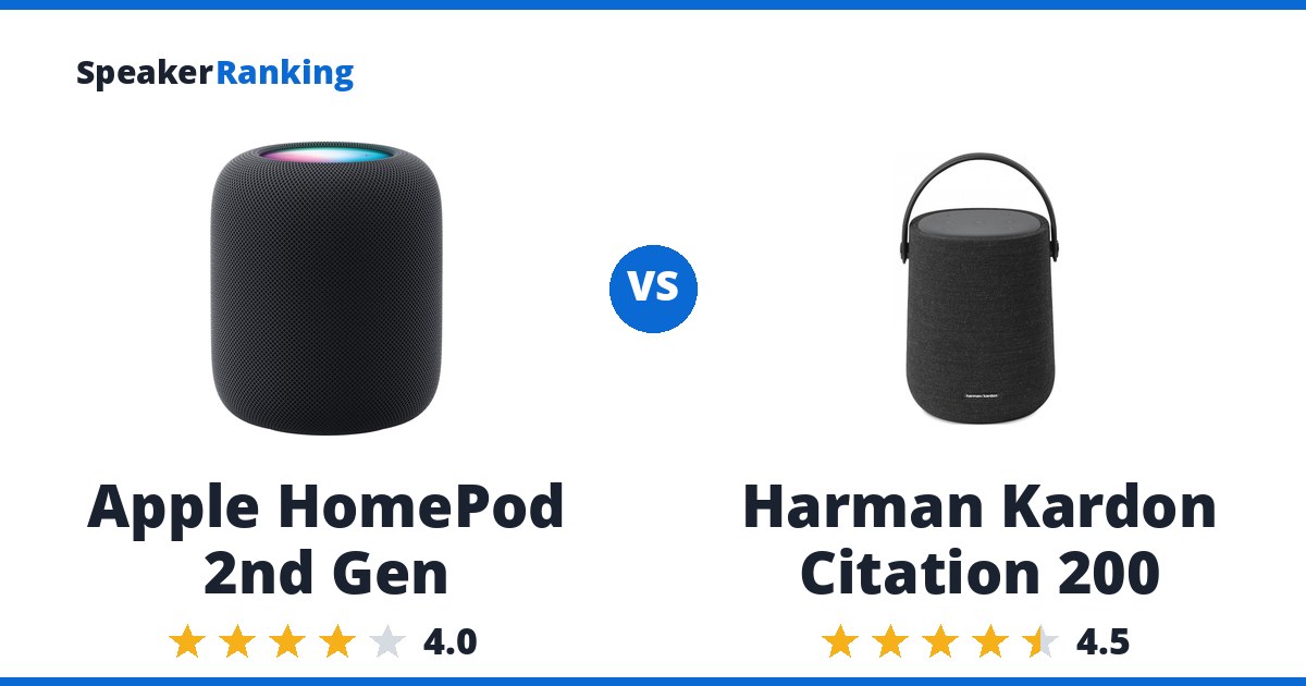 Apple HomePod 2nd Gen vs Harman Kardon Citation 200