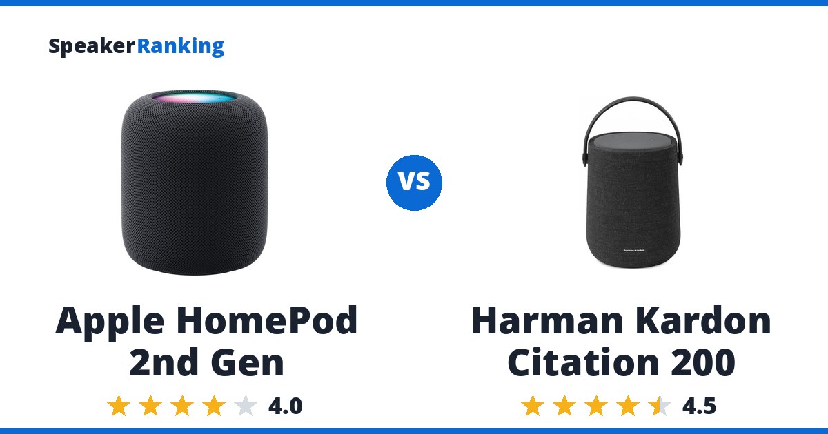 Apple HomePod 2nd Gen vs Harman Kardon Citation 200