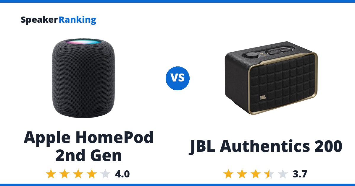 Apple HomePod 2nd Gen vs JBL Authentics 200