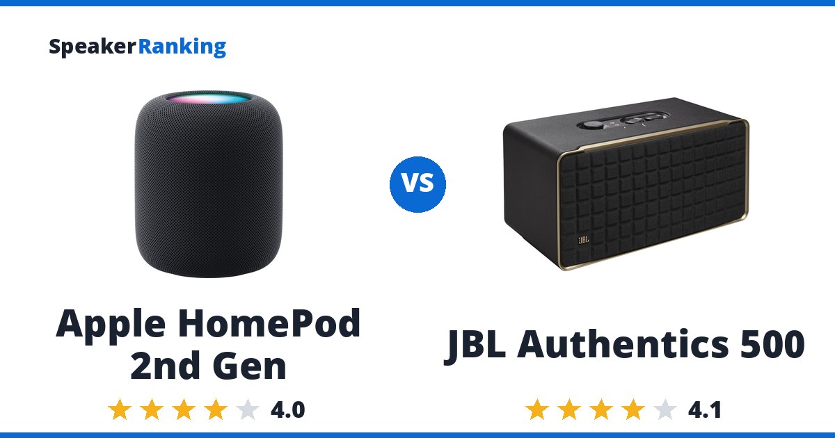 Apple HomePod 2nd Gen vs JBL Authentics 500