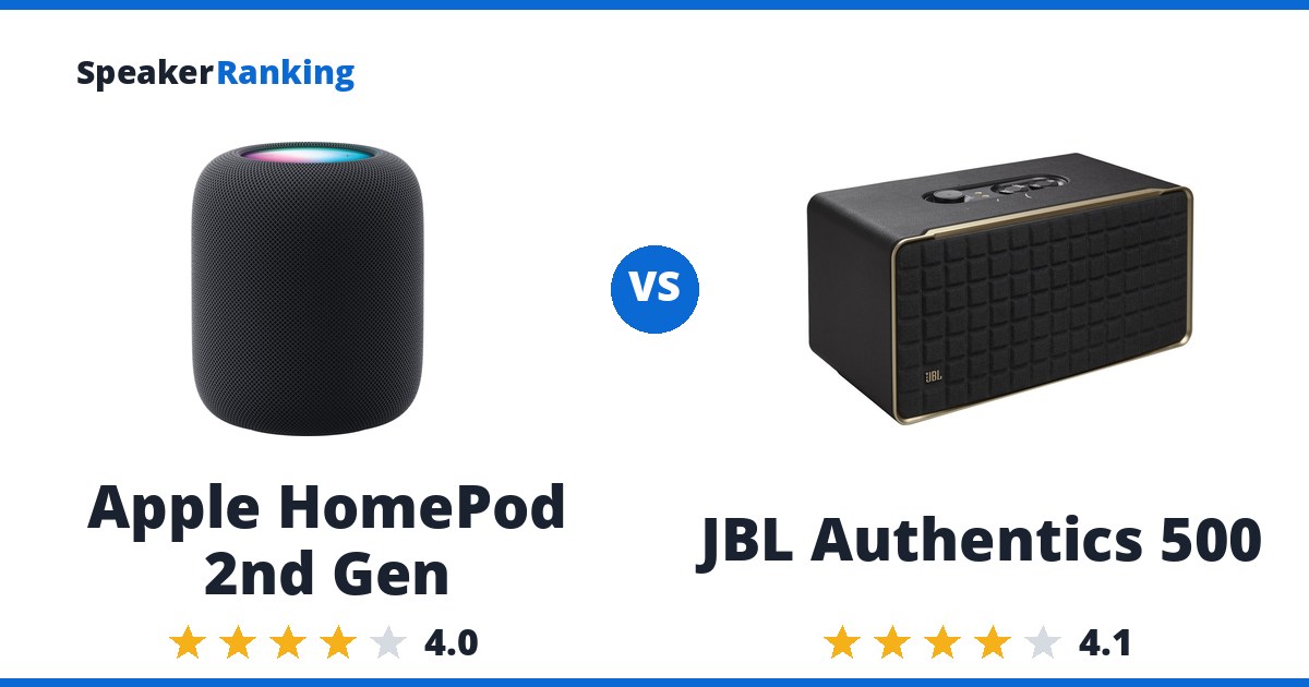 Apple HomePod 2nd Gen vs JBL Authentics 500
