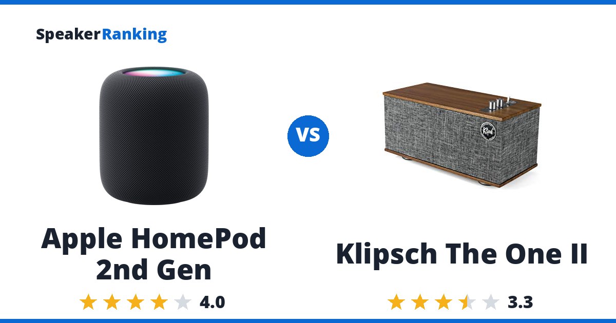 Apple HomePod 2nd Gen vs Klipsch The One II