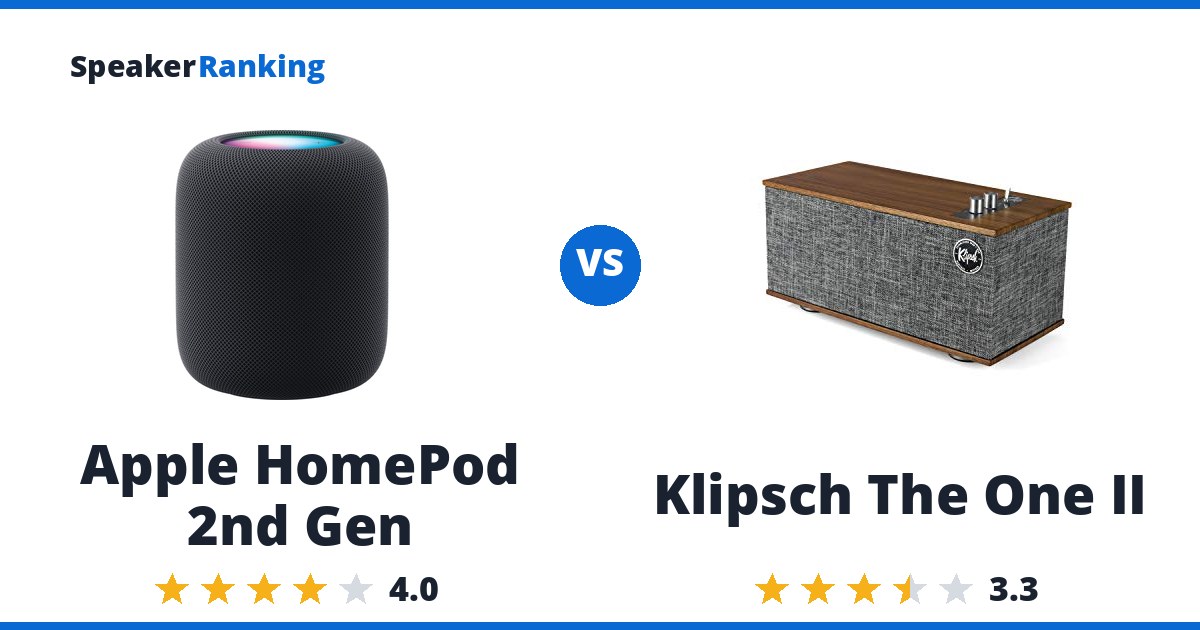 Apple HomePod 2nd Gen vs Klipsch The One II