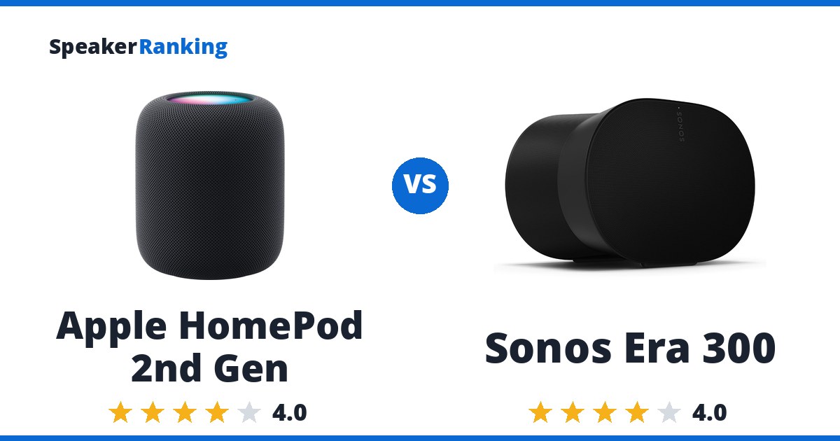 Apple HomePod 2nd Gen vs Sonos Era 300