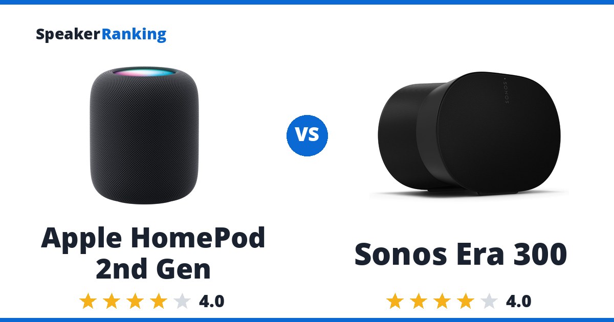 Apple HomePod 2nd Gen vs Sonos Era 300