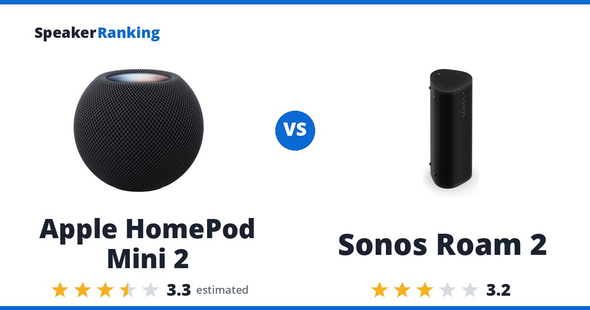 Apple HomePod Mini 2 vs Sonos Roam 2