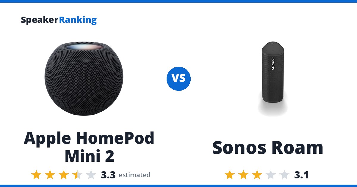 Apple HomePod Mini 2 vs Sonos Roam