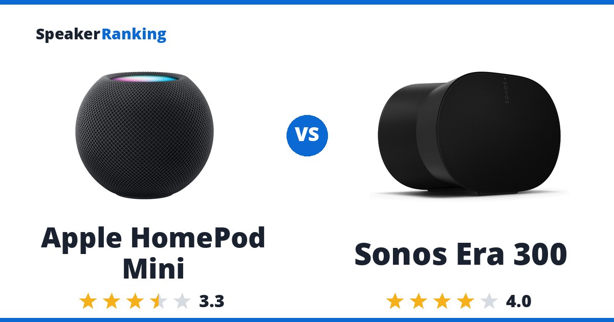 Apple HomePod Mini vs Sonos Era 300