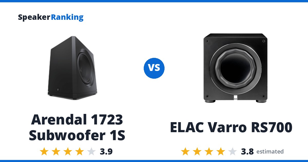 Arendal 1723 Subwoofer 1S vs ELAC Varro RS700