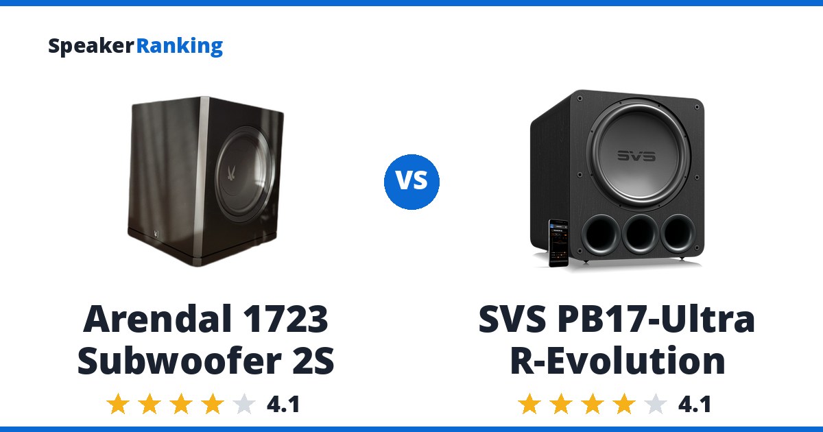 Arendal 1723 Subwoofer 2S vs SVS PB17-Ultra R-Evolution