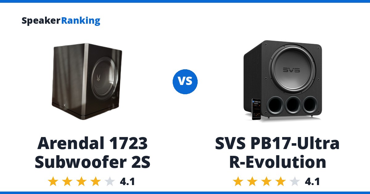 Arendal 1723 Subwoofer 2S vs SVS PB17-Ultra R-Evolution