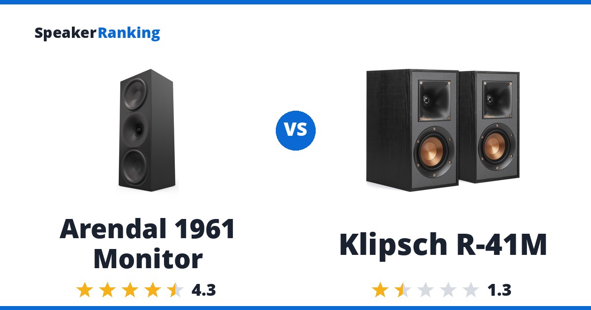 Arendal 1961 Monitor vs Klipsch R-41M