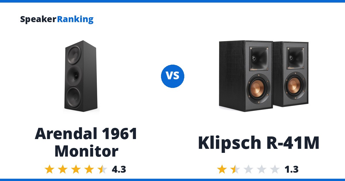 Arendal 1961 Monitor vs Klipsch R-41M