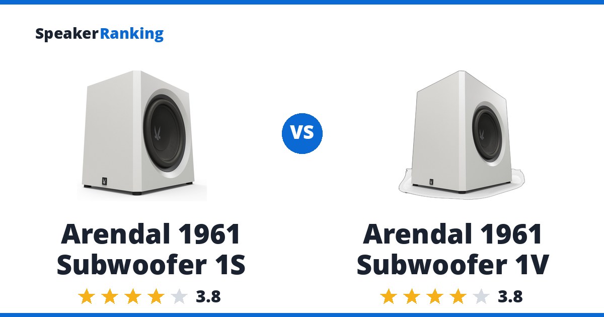 Arendal 1961 Subwoofer 1S vs Arendal 1961 Subwoofer 1V
