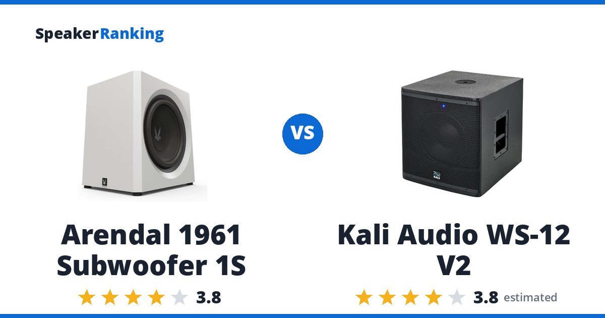Arendal 1961 Subwoofer 1S vs Kali Audio WS-12 V2