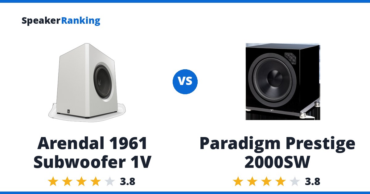 Arendal 1961 Subwoofer 1V vs Paradigm Prestige 2000SW