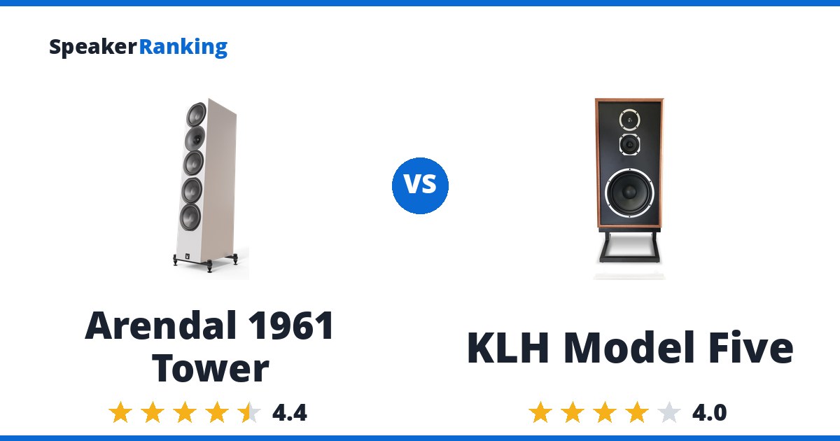 Arendal 1961 Tower vs KLH Model Five