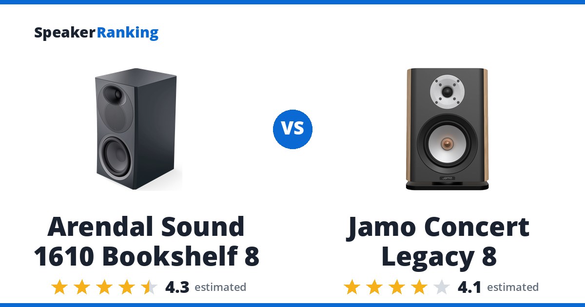 Arendal Sound 1610 Bookshelf 8 vs Jamo Concert Legacy 8