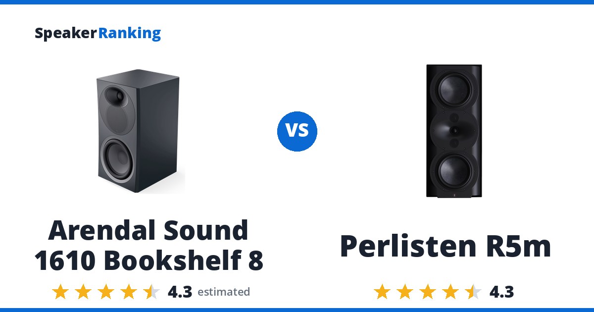 Arendal Sound 1610 Bookshelf 8 vs Perlisten R5m