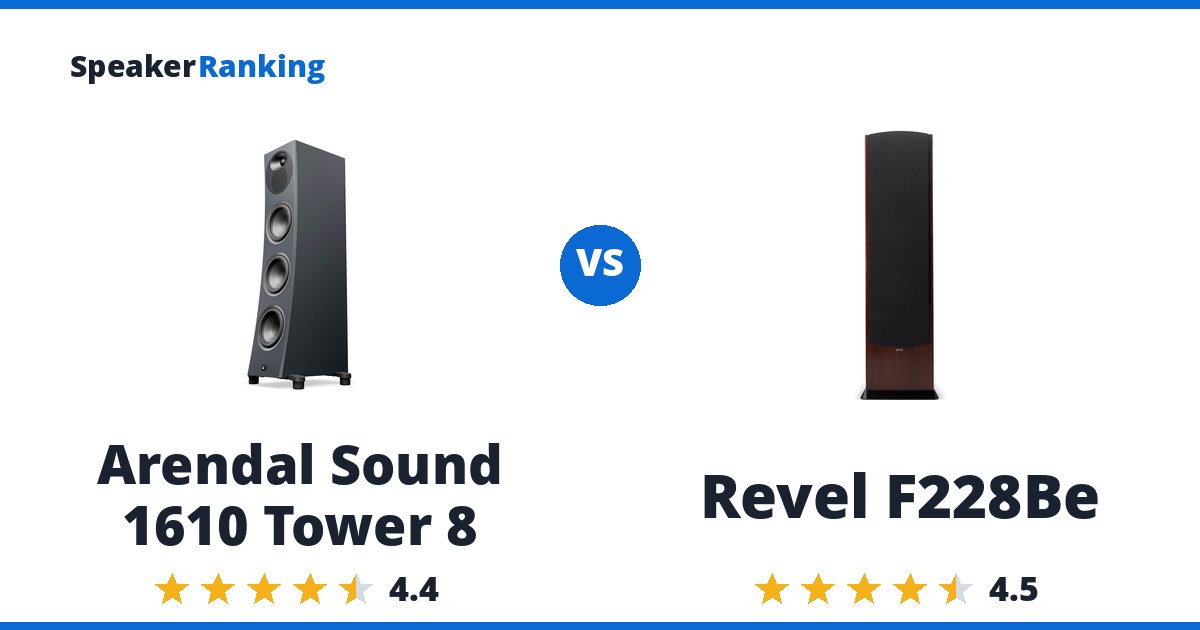 Arendal Sound 1610 Tower 8 vs Revel F228Be