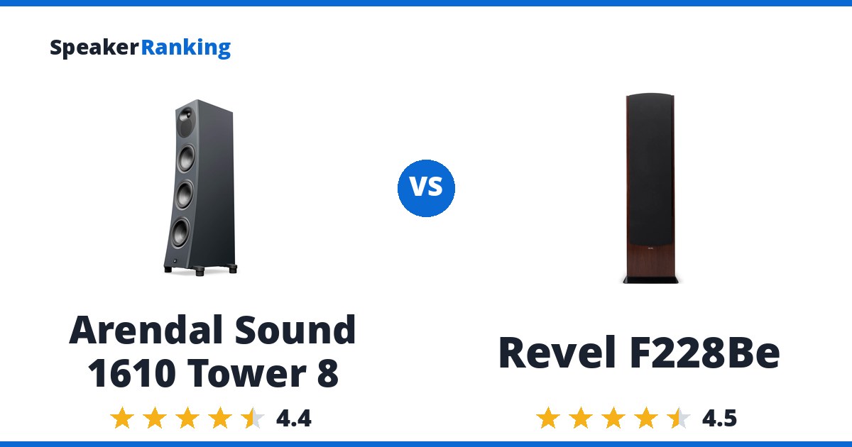 Arendal Sound 1610 Tower 8 vs Revel F228Be