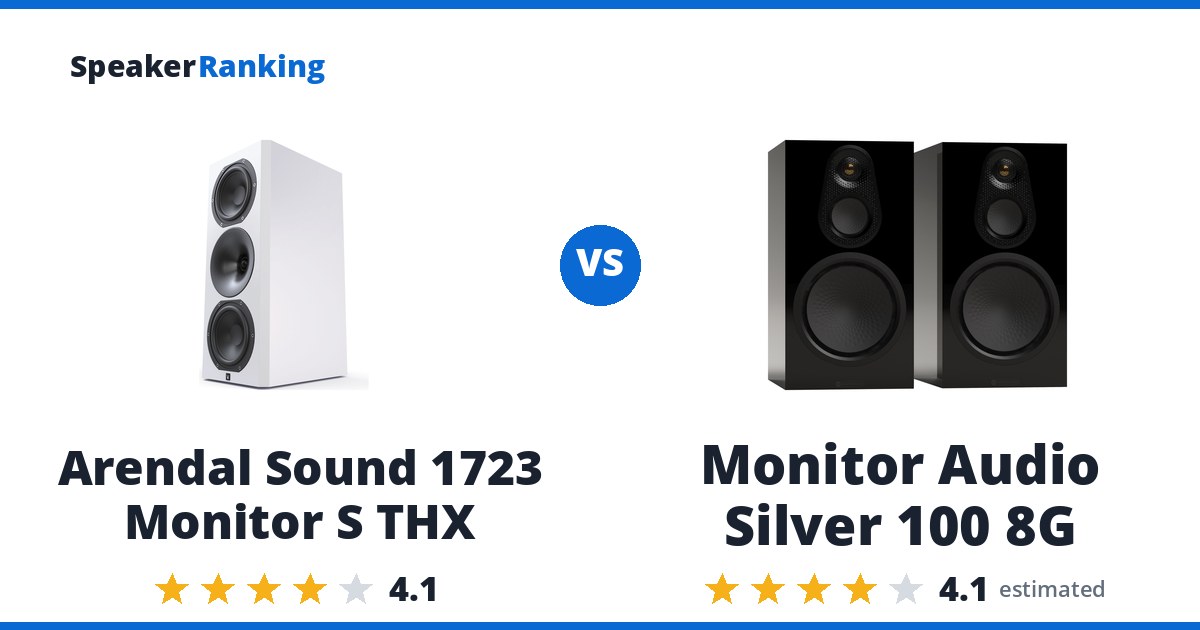 Arendal Sound 1723 Monitor S THX vs Monitor Audio Silver 100 8G