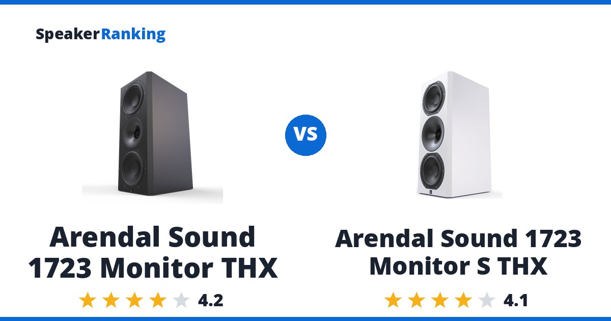 Arendal Sound 1723 Monitor THX vs Arendal Sound 1723 Monitor S THX