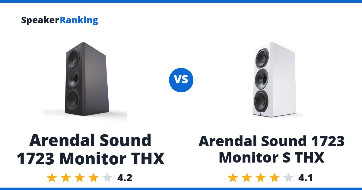Arendal Sound 1723 Monitor THX vs Arendal Sound 1723 Monitor S THX