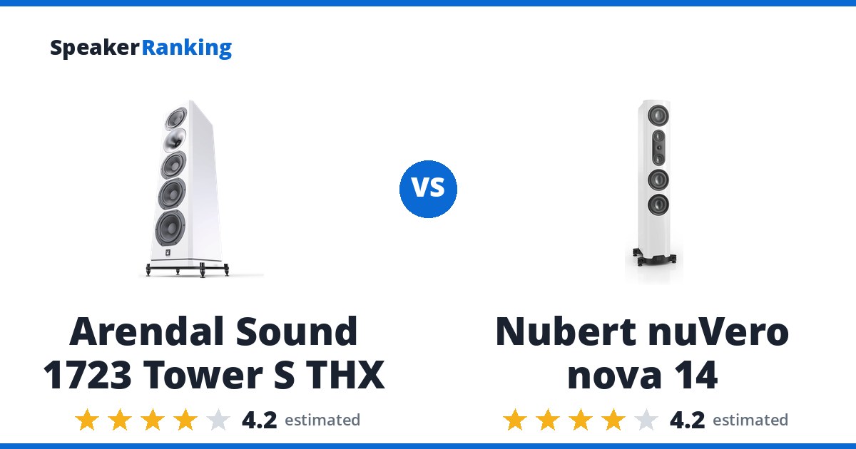 Arendal Sound 1723 Tower S THX vs Nubert nuVero nova 14