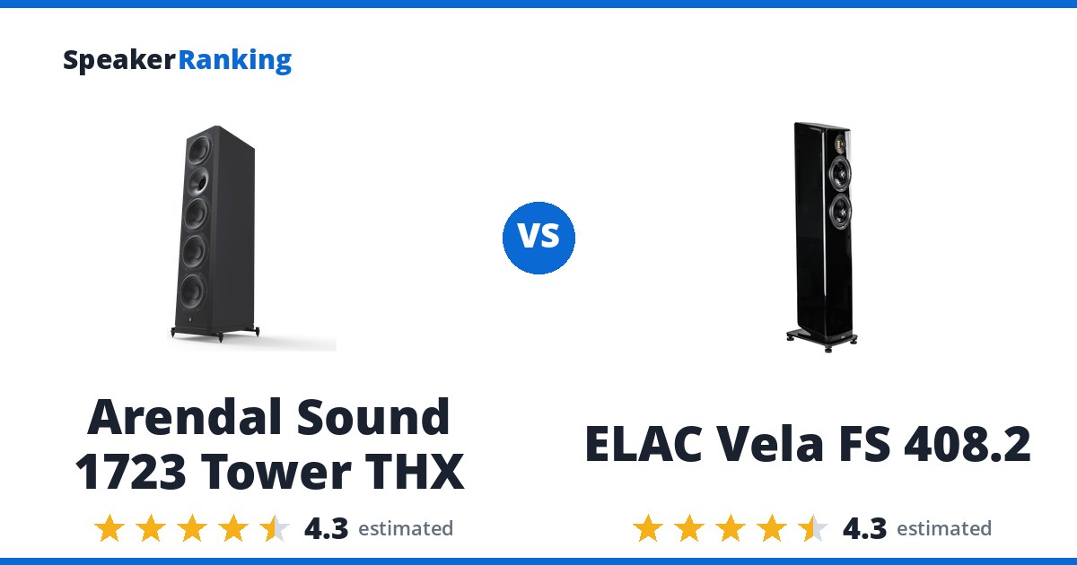 Arendal Sound 1723 Tower THX vs ELAC Vela FS 408.2