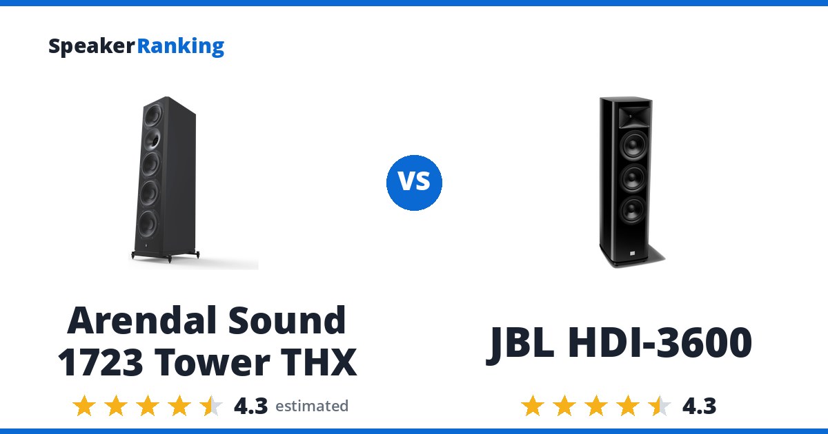 Arendal Sound 1723 Tower THX vs JBL HDI-3600