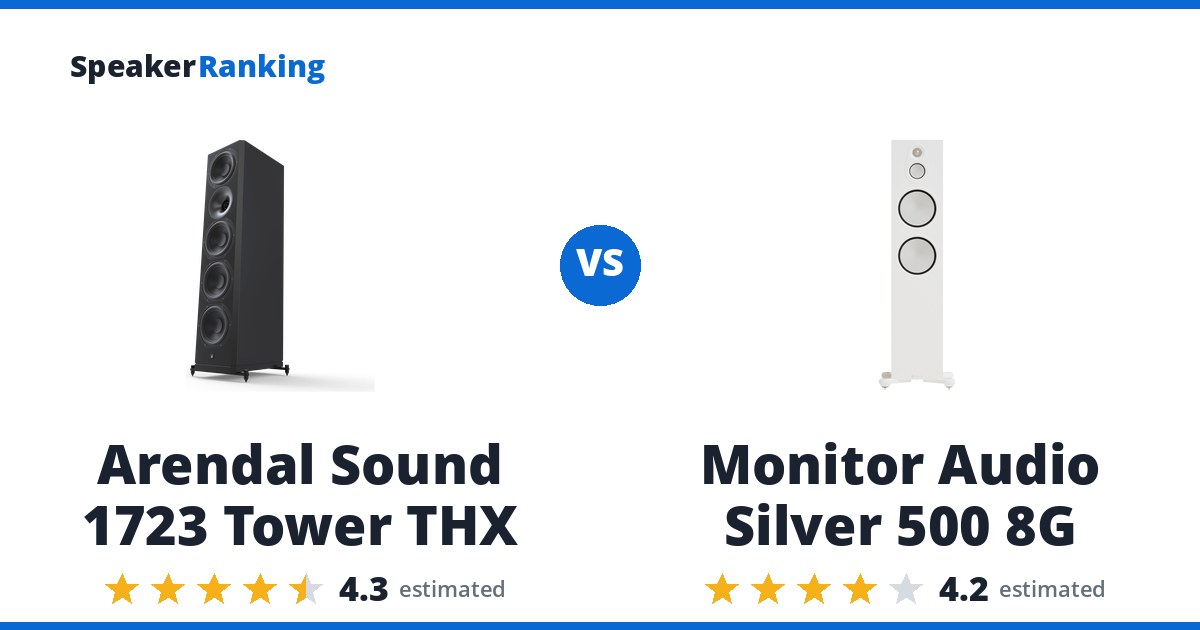 Arendal Sound 1723 Tower THX vs Monitor Audio Silver 500 8G