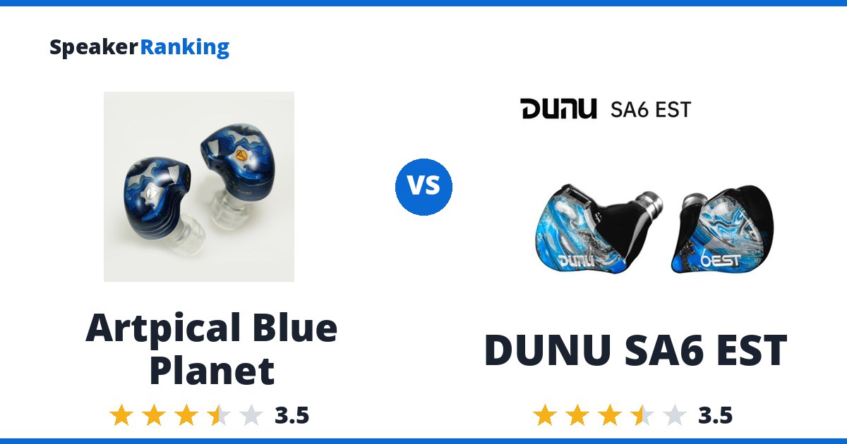 Artpical Blue Planet vs DUNU SA6 EST
