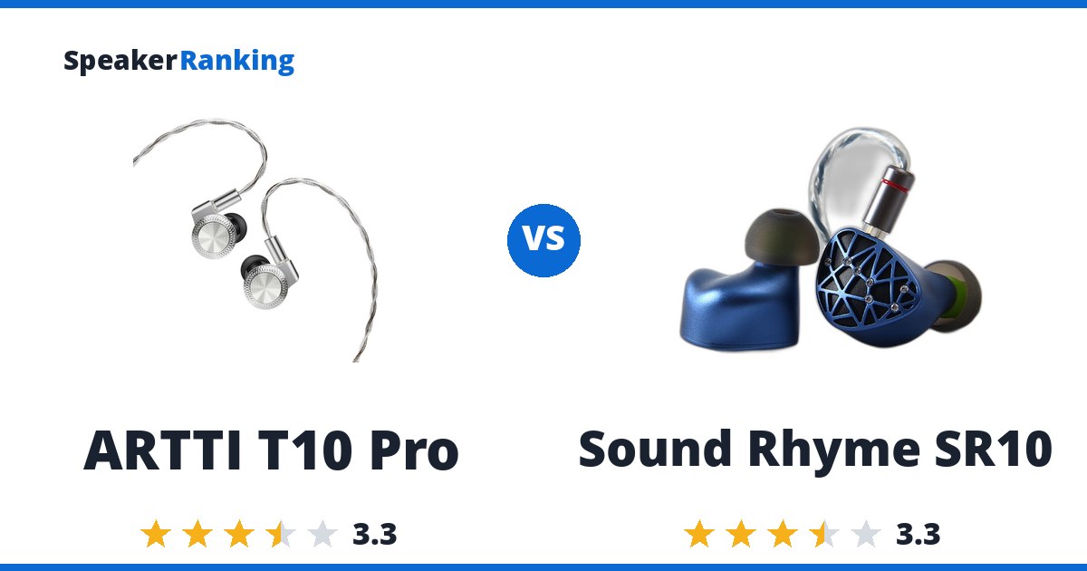 ARTTI T10 Pro vs Sound Rhyme SR10