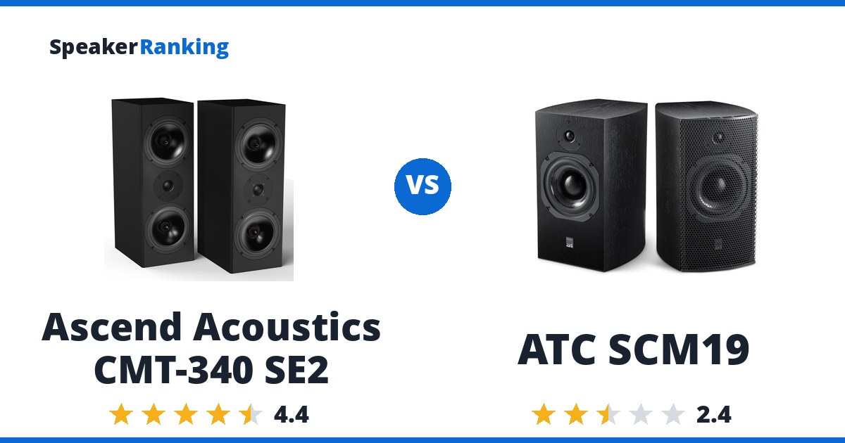 Ascend Acoustics CMT-340 SE2 vs ATC SCM19