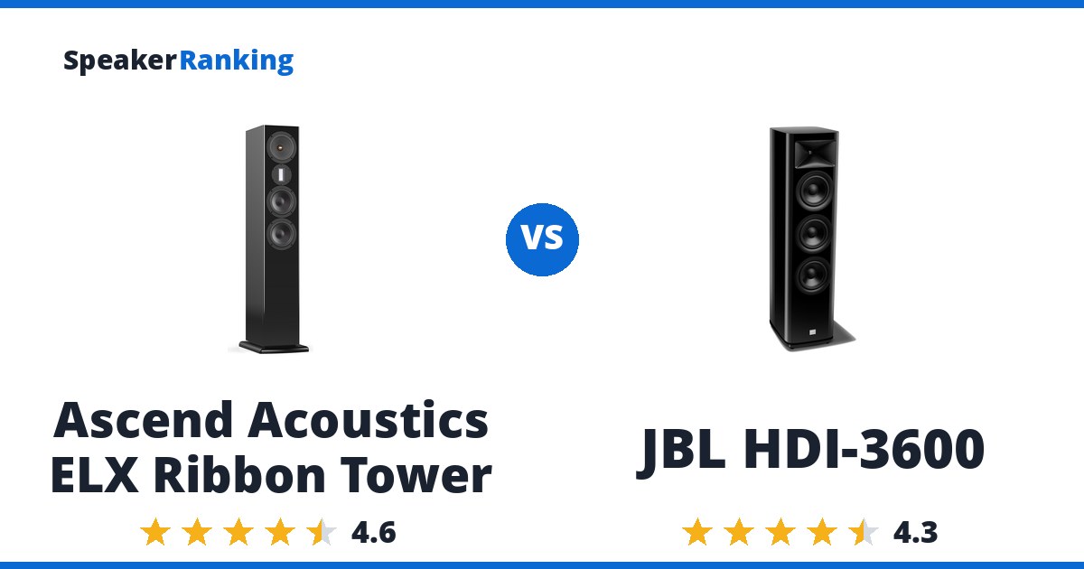Ascend Acoustics ELX Ribbon Tower vs JBL HDI-3600