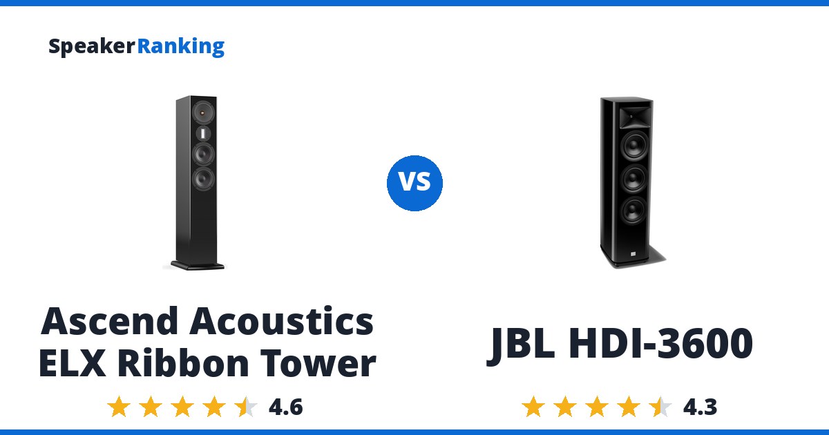 Ascend Acoustics ELX Ribbon Tower vs JBL HDI-3600