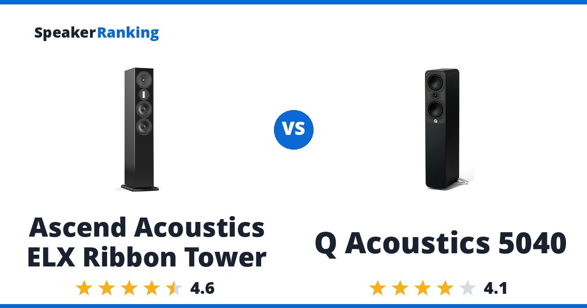 Ascend Acoustics ELX Ribbon Tower vs Q Acoustics 5040