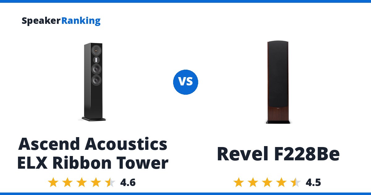 Ascend Acoustics ELX Ribbon Tower vs Revel F228Be