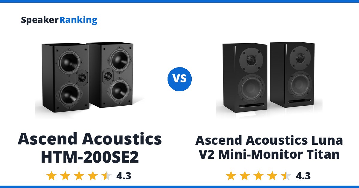 Ascend Acoustics HTM-200SE2 vs Ascend Acoustics Luna V2 Mini-Monitor Titan