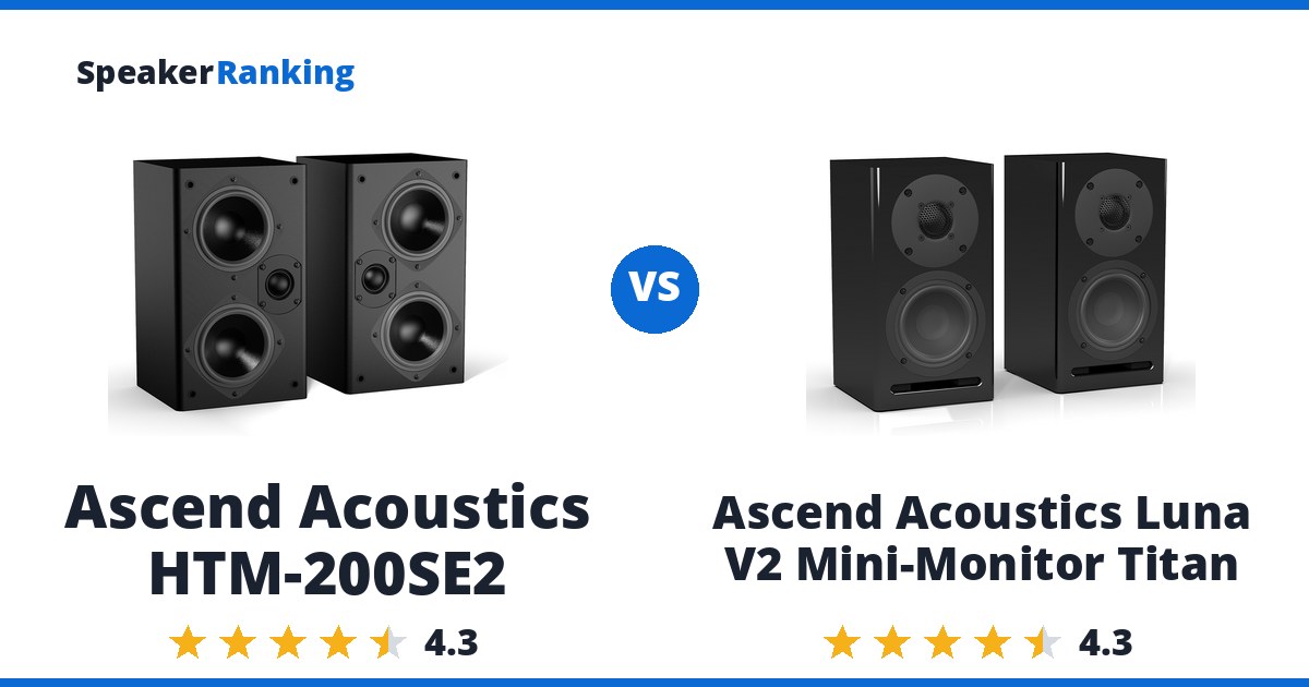 Ascend Acoustics HTM-200SE2 vs Ascend Acoustics Luna V2 Mini-Monitor Titan