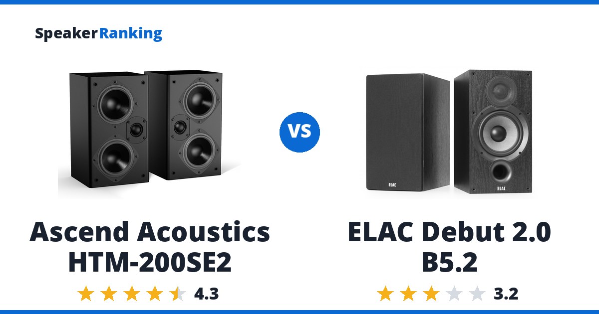 Ascend Acoustics HTM-200SE2 vs ELAC Debut 2.0 B5.2