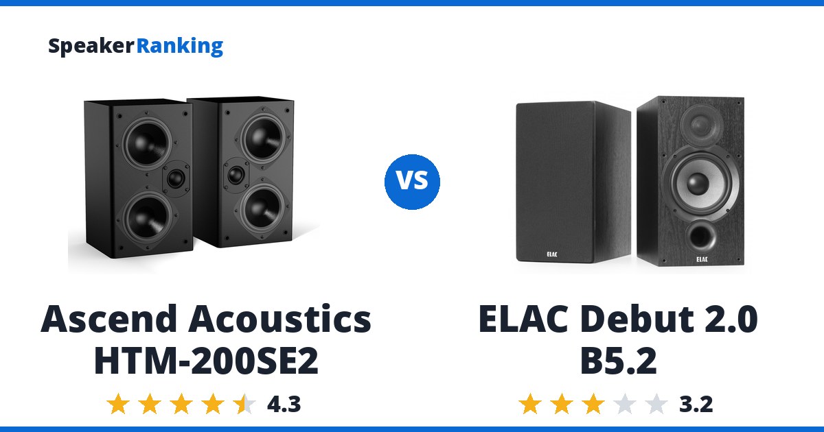 Ascend Acoustics HTM-200SE2 vs ELAC Debut 2.0 B5.2