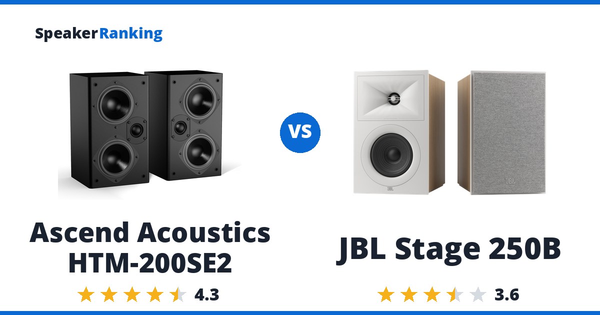 Ascend Acoustics HTM-200SE2 vs JBL Stage 250B